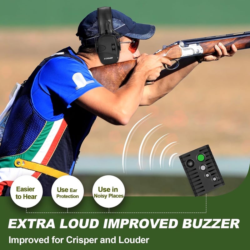 Zohan Upgraded Shot Timer for Shooting Competition - Shot Timers for Firearms with Improved Loud Buzzer, RO use, 4 Modes - Image 4